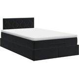  Podesivi krevet s madracem Crna 120 x 190 cm Baršun | shoptok.hr