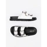 SEASTAR White flip-flops with silver buckles | shoptok.hr