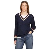Tommy Hilfiger ženski džemper sa v izrezom THWW0WW43972-C1G