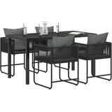  Vrtni set za objed 5 pcs Crna i antracit 140 x 80 x 73 cm | Eponuda.ba