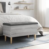  Klupa za pohranu siva boja hrasta 82x42x46 cm konstruirano drvo | shoptok.hr