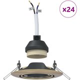  Svetilke Set 24 Medeninaste 9 cm Medeninske vgrajene svetilke | Shoptok.si