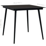 Zunanja jedilna garnitura 5-delna PVC ratan črna, (20676384) | Shoptok.si