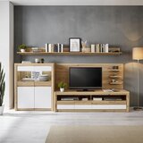 Zandiara tv-element kashmir new, barva hrasta, bela | Shoptok.si