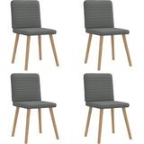 vidaXL Jedilni stoli 4 kosi temno sivo blago | Shoptok.si
