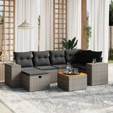 vidaXL 7-dijelni set vrtnih sofa sivi od poliratana | shoptok.hr