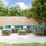 Maison Chic Seti vrtnega pohištva - Vrtna garnitura - Vrtni pohištvo set 9-delna impregnirana borovina, (21800147) | Shoptok.si
