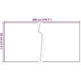 Balkonski zaslon svijetlosmeđi 600 x 80 cm od poliratana | shoptok.hr