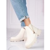 SHELOVET Beige women's daggers on the platform Cijene