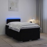  Boxspring krevet s madracem Crna 120 x 200 cm Tkanina | shoptok.hr