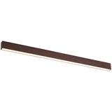 Sodobna stropna svetilka orehov les vključno z LED 3-stopenjsko zatemnilna 2700-4000K z dip stikalom - Keane