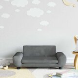  Dječja fotelja tamnosiva 70 x 45 x 33 cm baršunasta | shoptok.hr
