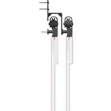 vidaXL Komplet opreme za drsna vrata 152,5 cm jeklo črne barve | Shoptok.si