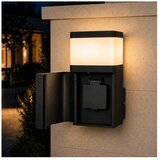 Brilagi Spoljna zidna lampa sa utičnicom SCHUKO PILLAR 1xG9/11W/230V IP44 crna Cene
