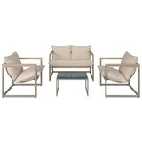 Bessagi Garden Lounge Garnitura Lara, 4-Delno, Krem | Shoptok.si