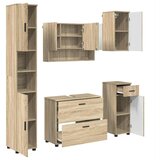  Set namještaja za kupaonicu 5 kom. Sonoma hrast | shoptok.hr