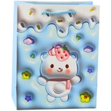 Teddy Bear Paper Gift Bag Pastel Colors 23 x 18 x 10.5 cm | shoptok.hr