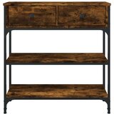  Konzolni stol boja hrasta 72 5 x 25 x 75 cm konstruirano drvo | shoptok.hr