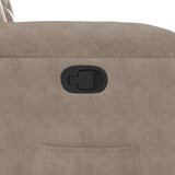 vidaXL Naslanjač s funkcijo vstajanja taupe blago iz mikrovlaken | Shoptok.si