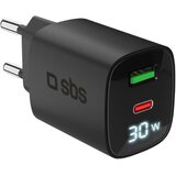 Sbs USB-C PD 30W, USB-A 18W stenski polnilnik, (5000277579) Cene