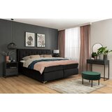Boxxx POSTELJA BOXSPRING 160 cm x 200 cm , tekstil črna | Shoptok.si