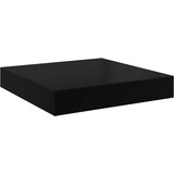  Plutajuće zidne police 2 kom sjajne crne 23 x 23,5 x 3,8 cm MDF | shoptok.hr