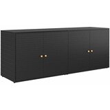  Vrtni ormarić za pohranu crni 198x55,5x80 cm poli ratan | shoptok.hr