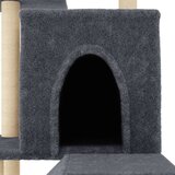  Mačje drevo s praskalniki iz sisala temno sivo 110,5 cm | Shoptok.si