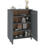 Ormarić za cipele HAMAR tamnosivi 85x40x108 cm masivna borovina | shoptok.hr