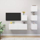vidaXL Komplet TV omaric 5-delni bela iverna plošča, (20914502) | Shoptok.si