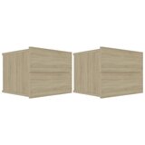 Furnova Nočne omarice 2 kosa sonoma hrast 40x30x30 cm iverna plošča, (22008171) | Shoptok.si