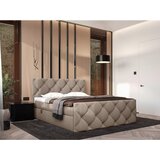 CARRYHOME POSTELJA Z VZMETNICO 180 cm x 200 cm , tekstil svetlo rjava | Shoptok.si