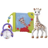 Vulli® darilni paket za novorojenčka žirafa sophie (grizalo, ropotuljica in knjigica)