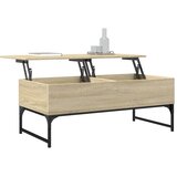  Stolić za kavu boja hrasta sonome 100x50x40 cm od drva i metala | Eponuda.com