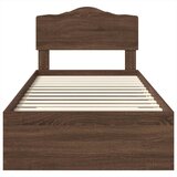  Krevetna konstrukcija Smeđi hrast 70 x 190 cm Konstruirano drvo | shoptok.hr