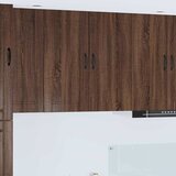 vidaXL Stenska kuhinjska omarica s polico Rjav hrast 80 x 31 x 80 cm | Shoptok.si