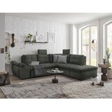 CARRYHOME KOTNA SEDEŽNA GARNITURA, mikrovelur temno zelena | Shoptok.si