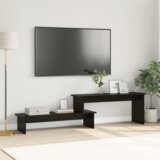 vidaXL TV omarica s polico Črni hrast 180 x 30 x 43 cm Konstruiran les | Shoptok.si