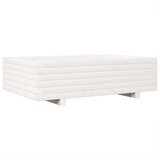 vidaXL Vrtna sadilica bijela 90 x 60 x 26,5 cm od masivne borovine | shoptok.hr