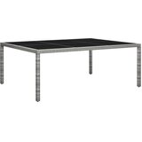  Vrtni blagovaonski stol sivi 200 x 150 x 74 cm od poliratana | shoptok.hr
