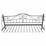 Kondela Kovinska postelja, črna, 90x200, DAINA | Shoptok.si