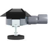 Tuš kanal 2-u-1 sa 360° sifonom Crna 70 cm Nehrđajući čelik 304 | shoptok.hr