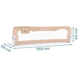 Nukido sigurnosna ogradica za krevet 150 x 42 x 35 cm bež | shoptok.hr