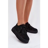 Boto Women's Platform Sneakers With Crocheted Upper Black Mirietto | Shoptok.si