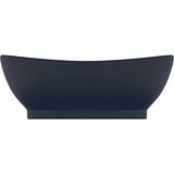  Luksuzni ovalni umivaonik mat tamnoplavi 58,5 x 39 cm keramički | shoptok.hr