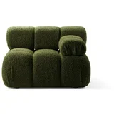 Zelena modularna sjedeća garnitura od bouclé tkanine (s desnim kutom) Bellis – Home