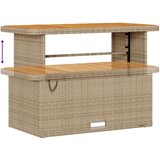  Set vrtnih sofa s jastučićima Bež Poli ratan Akacija Dvosjedna vrtna sofa s pohranom i jastučićima Bež Poli ratan 4-dijelni se | shoptok.hr