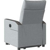  Naslonjač na podizanje od tkanine svjetlosivi | shoptok.hr