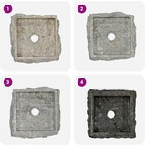  Umivaonik sivi 30 x 30 x 13 cm mramorni | shoptok.hr