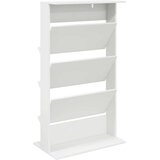  Polica za časopise Bijelo 70 x 41 x 126 cm Konstruirano drvo | shoptok.hr